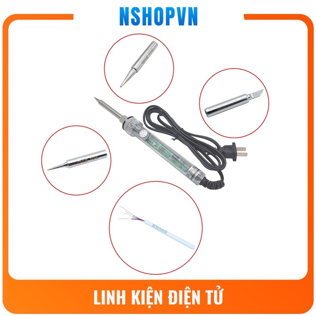 Phụ kiện mỏ hàn thiếc 907 | Đầu mũi hàn 907 | Ruột mũi hàn 907