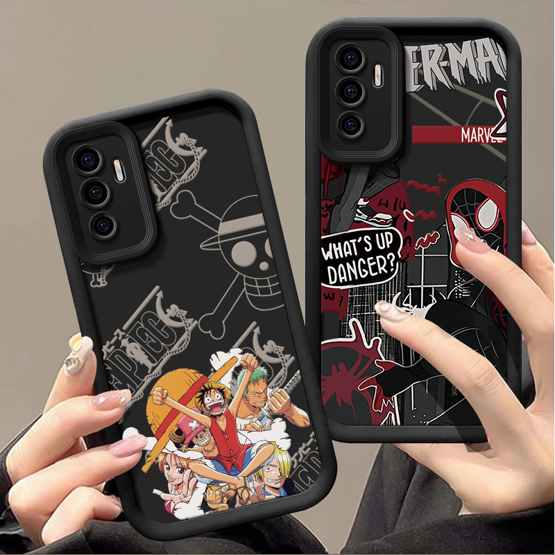 ốp lưng realme c65 Ốp điện thoại Anime Spider-Man cho vỏ realme c65
