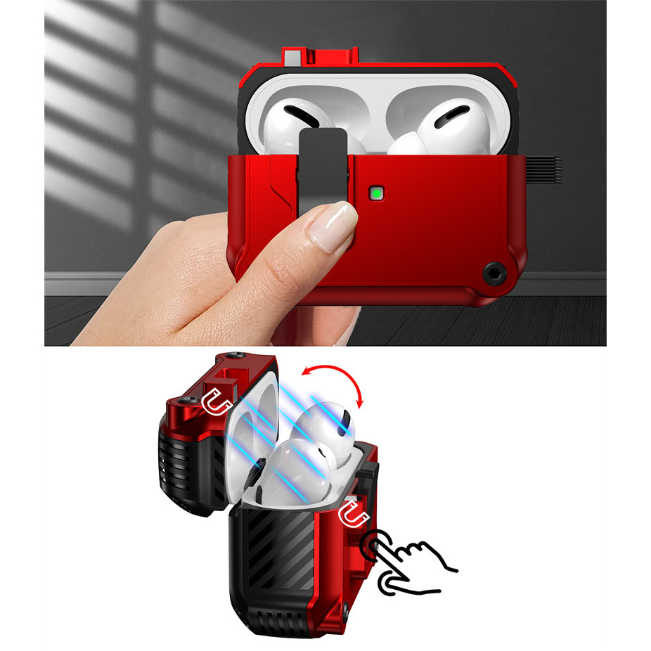 Thiết kế bật lên tự động cho vỏ AirPods 4 mới và AirPods Pro thế hệ 2 (USB-C), Vỏ bảo vệ cứng chống 