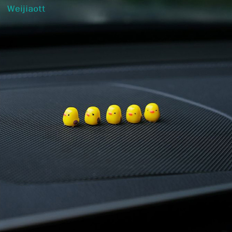 [Weijiaott] 5 Con Vịt Dễ Thương Trang Trí Nội Thất Ô Tô Gương Chiếu Hậu Ô Tô Đồ Trang Trí Bảng Điều 