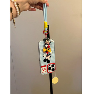Ins Style Phong Cách Hàn Quốc Influencer Lưới Hoạt Hình Mickey Mặt Dây Chuyền Thích Hợp Cho iPhone16promax Vỏ Điện Thoại Apple 15 14 13 12 11 XSmax XR 8plus 7 Vỏ Bảo Vệ Hợp Thời Trang Chống Sốc Niche Mới