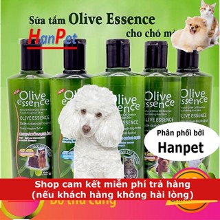 OLIVE 450ml Sữa tắm chó mèo tinh dầu ô liu (4 loại) dành cho mọi loại chó mèo