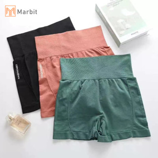 Marbit Cao Cấp Thể Thao Nữ Thể Dục Quần Short Liền Mạch Mỏng Thể Thao Quần Short Nữ Đi Xe Đạp Chạy Bộ Thể Dục Mới