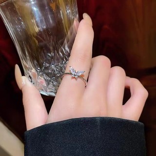 Nhẫn mở bướm zircon dành cho nữ Nhẫn ngón trỏ cao cấp tinh tế