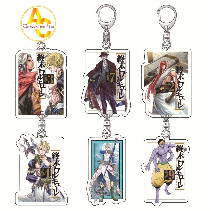 Móc Khóa  Hình The End Valkyrie Lu Busol Odin Zeus Shiva Record of Ragnarok Thor Lu Bu Ryofu Hosen O