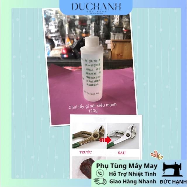 Chai tẩy gỉ sét trên vải