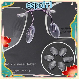 Espoir Hình Bầu Dục Kính Mắt Mũi Giá Đỡ, Thay Thế Miếng Đệm Mũi Silicon Trong Suốt, Miếng Lót Mũi Kính Chống Rơi Loại Lắp Mũi Hỗ Trợ Kính Mắt Giá Đỡ Nam Nữ