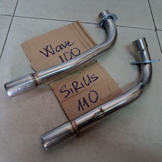 cổ pô xe máy cổ pô xe (LẺ CỔ ĐẦU) Cổ Pô 2Khúc Wave 100 & Sirius 110 size 27/32