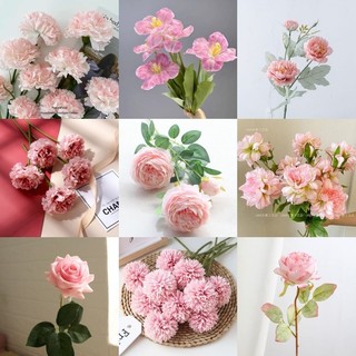 Hoa giả trang trí cổng cưới nhiều mẫu màu hồng decor tiệc cưới, xe hoa, sự kiện, làm cổng hoa, backdrop chụp hình