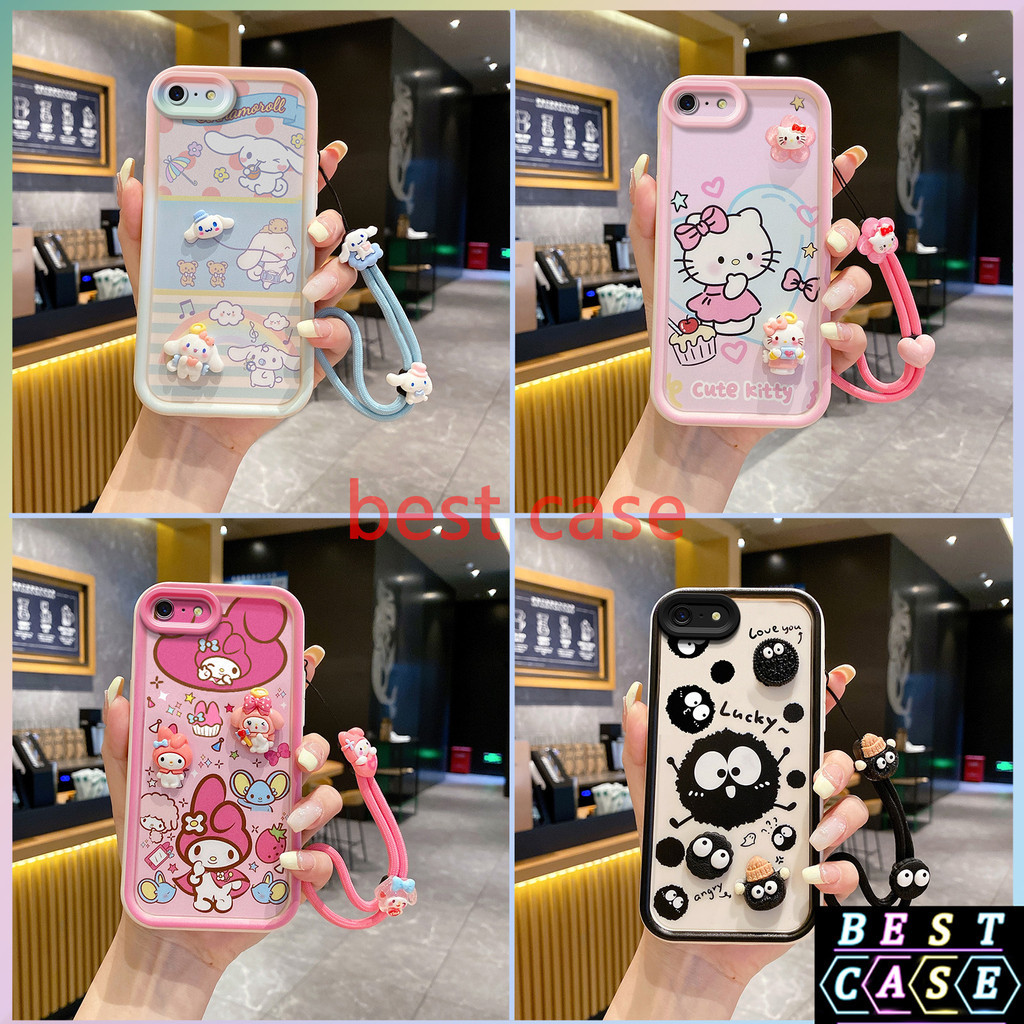 Ốp lưng OPPO A39 OPPO A57 2016 Ốp lưng Cinnamoroll và ‌Hello Kitty Họa Tiết Hoạt Hình Ba Chiều Hình 