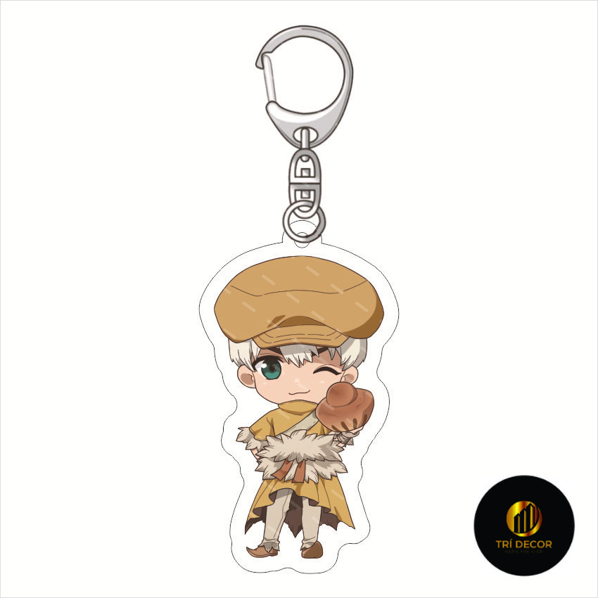 Móc Khoá, Mô Hình Standee Manga Ishigami Senkuu Dr.Stone of Stone World Trang Trí Bàn Học, Làm Việc