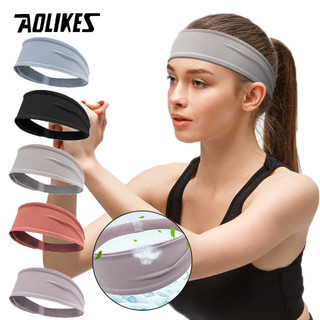 AOLIKES Thời trang Miếng đệm thấm mồ hôi Thể thao Thở được Co giãn Ngăn mồ hôi Miếng đệm đầu rộng