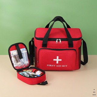 Bao bì thuốc nhỏ cầm tay ngoài trời, túi đựng thuốc gia dụng, hộp đựng thuốc bảo quản phân vùng, túi y tế lưng một vai.