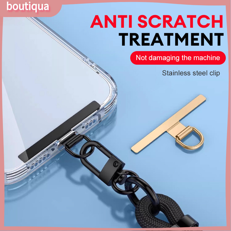 Kẹp điện thoại bằng kim loại mịn Dây buộc điện thoại Miếng đệm mỏng Tấm treo nhẹ-BA