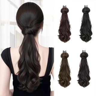 45CM Tóc Giả Đuôi Ngựa Tóc Xoăn Dài Tóc Nối Dài Tóc Giả Cho Người Phụ Nữ Nắm Bắt Và Kẹp Đuôi Ngựa Tóc Giả Tổng Hợp Lười Tạo Kiểu Tóc Thẳng