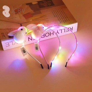 [JCBV] Cài Tóc Hình Thỏ Có Đèn led Phát Sáng Độc Đáo