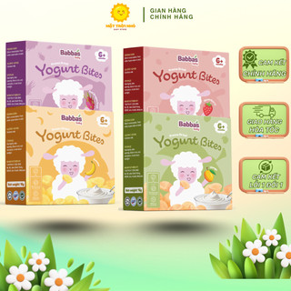  Sữa chua sấy lạnh Babbas's vị trái cây sữa chua khô ăn dặm cho bé từ 6 tháng tuổi Gói 16g 