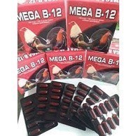 Siêu Phẩm Thuốc nuôi gà đá tăng bo Mega B12,  1 vỉ, nhập khẩu Philippines chính hãng Dành cho gà.