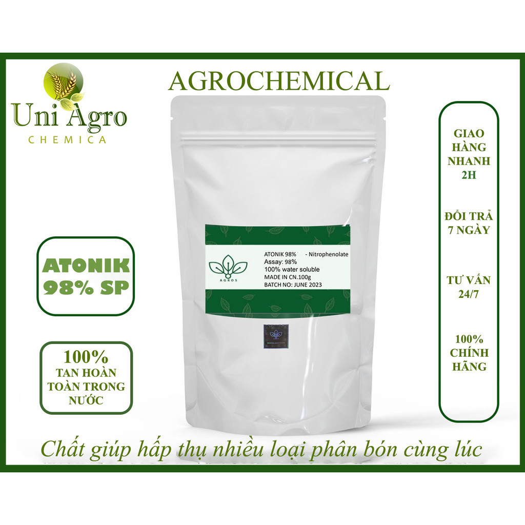 Atonik 98% SP - Chất giúp hấp thụ nhiều loại phân bón cùng lúc -  ATONIK 98% SP (100g)