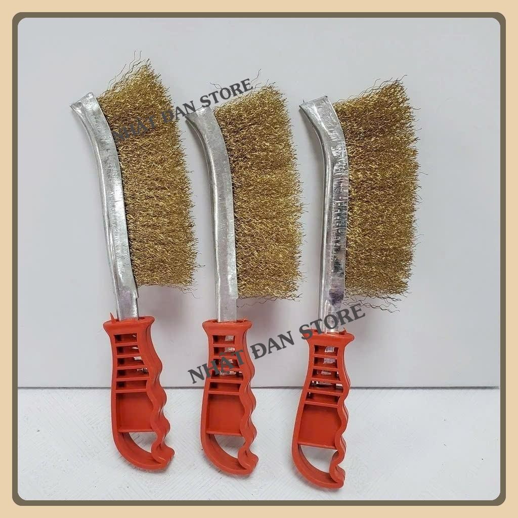Combo 10 Bàn Chải Sắt Đánh Rỉ - Chổi Sắt Chà Rỉ Cầm Tay