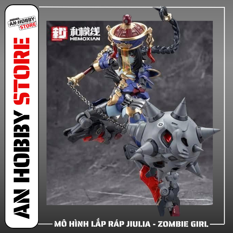[HÀNG SẴN] MÔ HÌNH LẮP RÁP JIULIA 1/10 Zombie Girl - Chính hãng Hemoxian