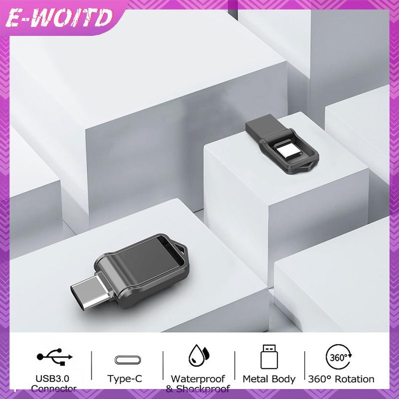 E-WOITD Mini Metal type C Pen Drive Usb Memory Stick 32GB-1 / 2TB Usb Flash Disk type-C Pendrive Mem