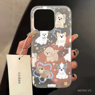Chơi Nhiều Câu Chuyện Con Chó Con Ốp Điện Thoại iPhone Tương Thích iPhone 11 12 13 14 15 pro max 11promax 12promax 13pro 14pro 14promax Ốp Chống Sốc Trong Suốt Mờ