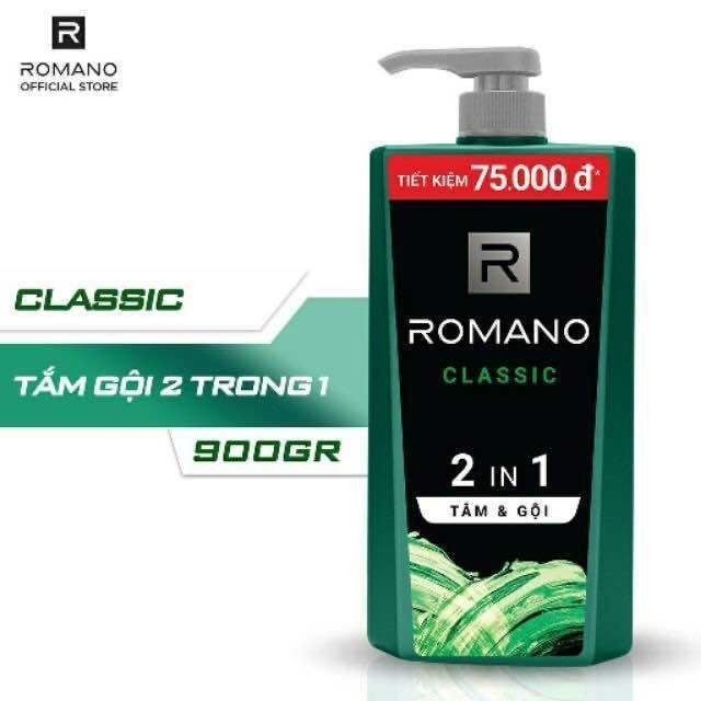 Tắm gội romano classic 900g