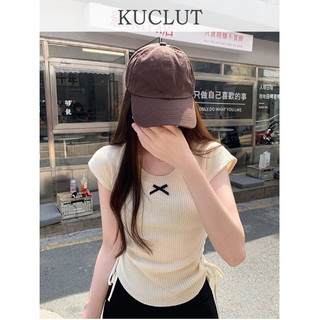 KUCLUT áo phông áo thun nữ croptop baby tee Hàn Phong Fashion thời trang Trendy WCS2460IQG 27Z240706