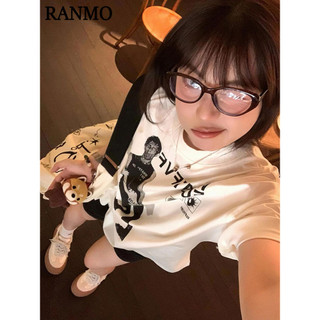 RANMO áo phông áo thun nữ croptop baby tee thời trang Popular Thời trang Xu hướng WTX24705SJ 28Z240707