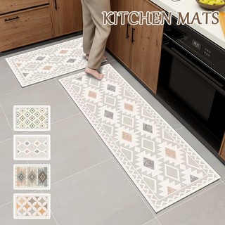 Thảm nhà bếp phong cách Boho Thảm in hình ca rô Thảm trải sàn nhà Trang trí