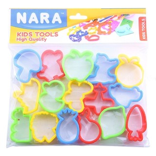 Bộ khuôn 16 món kiddy clay 16sm - kiddy clay