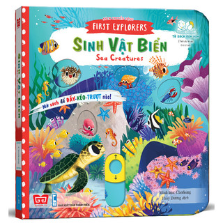 Sách - Sách Chuyển Động - First Explorers - Sea Creatures - Sinh Vật Biển