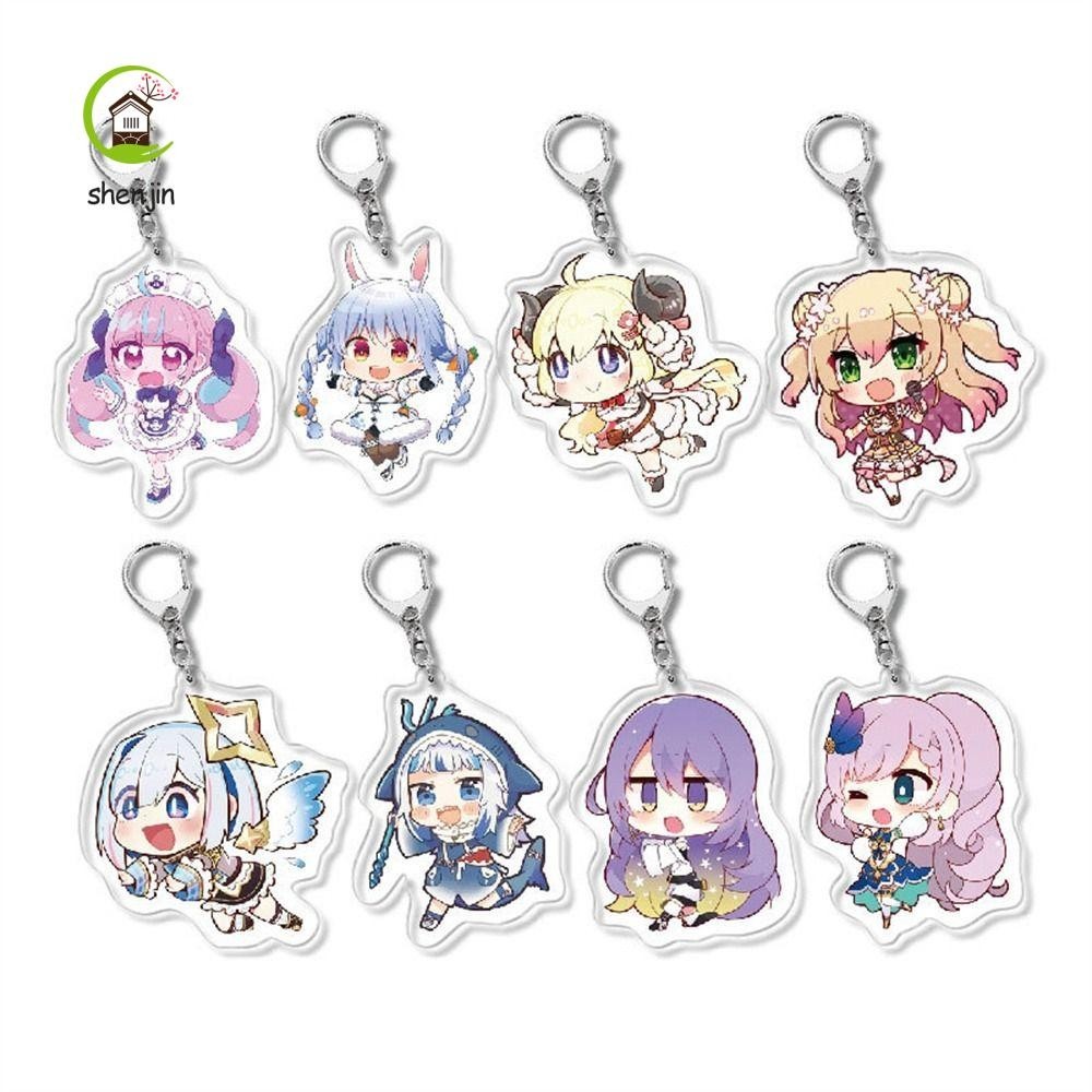 Móc khóa hololive  Shenjin Vtuber Ookami Mio Murasaki Shion Watson Amelia làm đồ chơi quà tặng