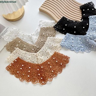 Styleavenue Ren Cổ Giả, Cổ Búp Bê Trang Trí Áo Sơ Mi Cổ, Phụ Kiện May Mặc Có Thể Tháo Rời Đầm Trang Trí Vai Khăn Choàng Cotton Nữ / Bé Gái