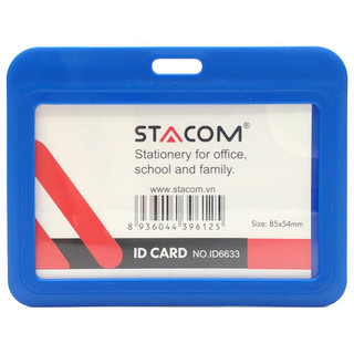 Bảng tên nhựa cao cấp ngang stacom id6633 nhiều màu - stacom