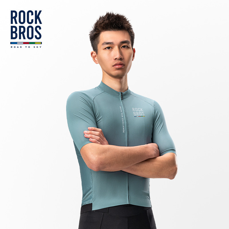 Rockbros Man powerband Áo đi xe đạp Nhẹ Lưới thoáng khí MTB Xe đạp đường trường Quần áo thi đấu đi x