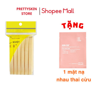 Bông Mút Bọt Biển Rửa Mặt Chivey Chính Hãng, Bông Nở Rửa Mặt Dai Mềm Mịn Gói 12 Miếng