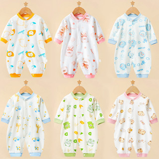 Tay Dài Cho Bé Onesie Mùa Đông Quần Áo Bé Trai Quần Áo Bé Bộ Đồ Ngủ Mùa Xuân Thu Sơ Sinh Quần Áo Bé Gái Quần Áo 100% Cotton
