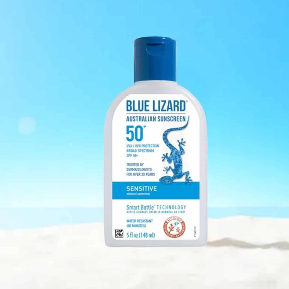 BLUE LIZARD Sensitive Mineral Sunscreen with Zinc Oxide SPF 50+ Water Resista
