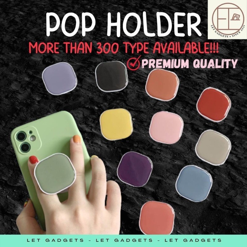 [300 + LOẠI CÓ SẴN] Ổ Cắm Giá Đỡ Pop Giá Đỡ Điện Thoại Hoạt Hình Vuông Trơn Đơn Giản Giá Đỡ Điện Tho