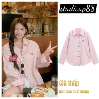 Áo Sơ Mi nữ áo kiểu nữ hàn quốc Tối giản sang trọng Tinh tế Phong cách áo ruffle