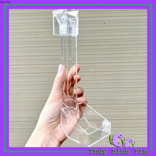 Bộ ống acrylic đựng thức ăn cho cá tép cảnh