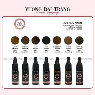 [CHÍNH HÃNG] Mực Mày PMU Đức bám nhanh, đa dạng tone màu Mini 3,3ml , Fullsize 10ml