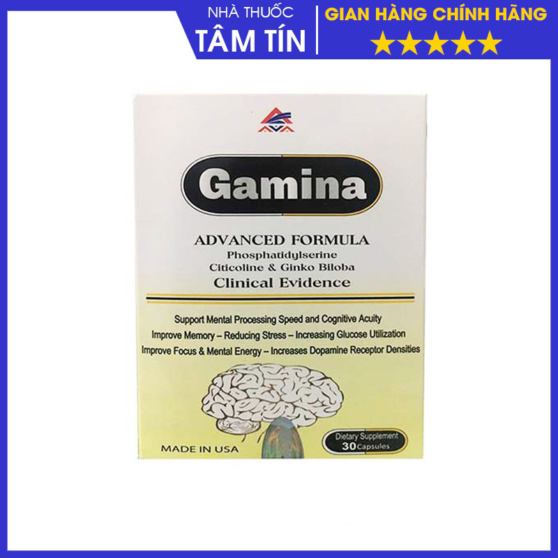 Gamina - Hỗ trợ cải thiện trí nhớ, giảm căng thẳng não bộ