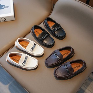 Giày da, giày lười, giày da cho bé trai hàng Quảng Châu cao cấp, mềm êm chân chống trơn trượt cực tốt [7726]