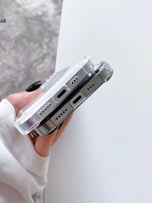 [SS originality]
 Card Holder Bag Shockproof Clear Soft TPU Phone Case Cover For Samsung ss Galaxy