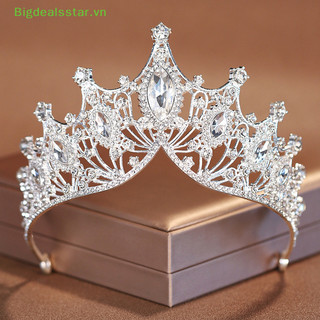 Sstar Tinh Tế Lấp Lánh Baroque Cưới Pha Lê Cô Dâu Vương Miện Tiaras Tóc Trang Sức Phụ Kiện Nữ Kim Cương Giả Mũ SSTAR