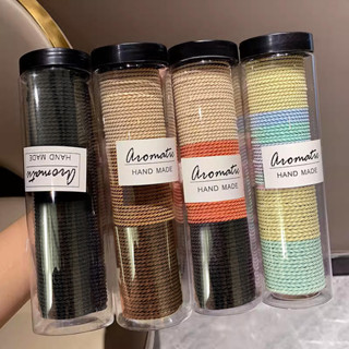  Dây Buộc Tóc Nữ 100 Chiếc Đóng Hộp Dây Buộc Tóc Phong Cách Hàn Quốc Màu Cà Phê Đơn Giản Bền Tóc Phụ Kiện Tóc Nữ Phụ Kiện Thời Trang 