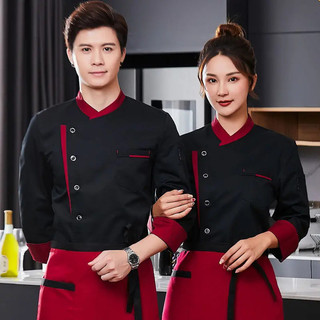 Nhà Hàng Đầu Bếp Áo Dài Tay Ngắn Khách Sạn Cafe Nhà Bếp Mặc Làm Việc Làm Bánh Nấu Ăn Áo Thức Ăn Nhanh Đầu Bếp Đồng Phục Nam